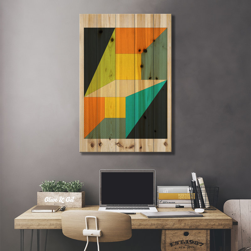 «Deja vu» par Jazzberry Blue - impression d'art graphique, Toile blanche encadrée, H 40 po x l 26 po x P 1,5 po
