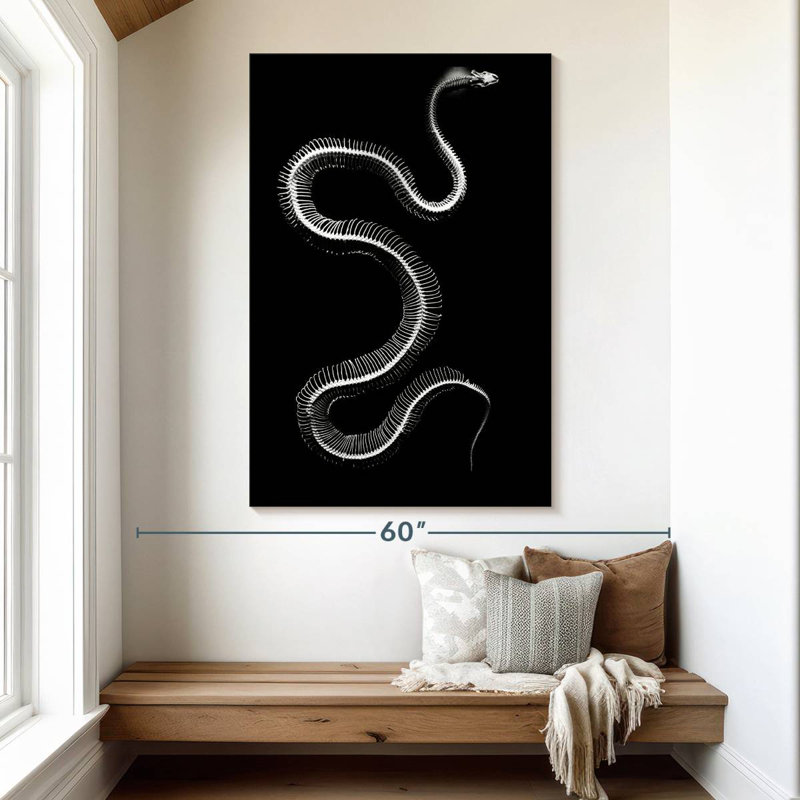 Brampt Snake Bones, 51" H x 34" W
