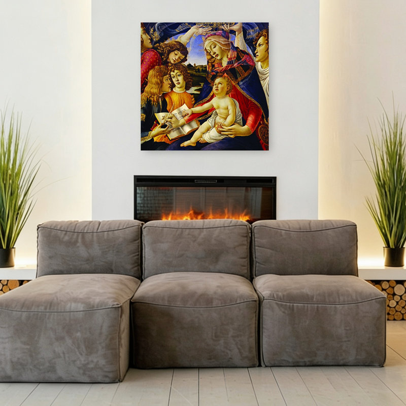 Madonna of the Magnificat, reproduction d'art murale classique, H 36 po x l 36 po