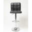 Tabouret de bar pivotant et réglable en similicuir-113610455