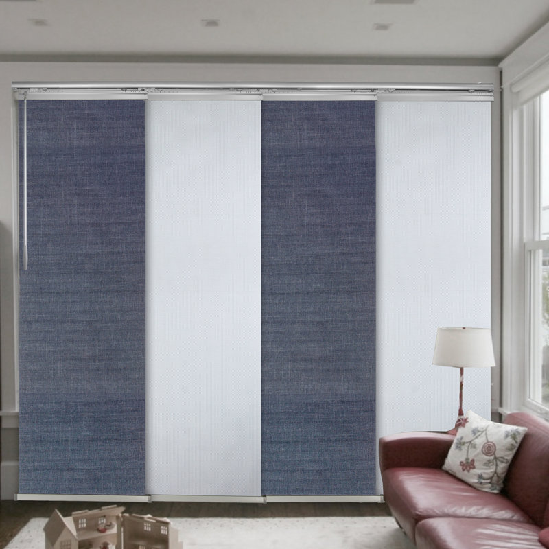 Store vertical semi-transparent blanc / gris