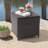 Caimin Square Metal Outdoor Side Table , 18.1'' in. W 18.1'' in. D-151151797