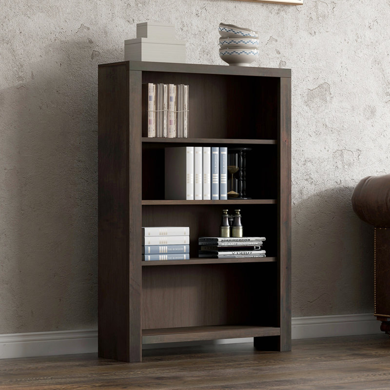 Columbia Bookcase, (4 Shelves) 48"H x 32"W x 10"D, Brown
