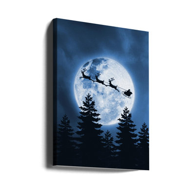 «Santa Claus Christmas», art mural sur toile tendue