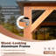 14 Ft. W x 12 Ft. D Metal Patio Gazebo,  Ultra-Thick Columns and Beams, Metal Canopy with Wood Grain Aluminum Frame