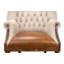 Welsh Leather Tufted Wingback Chair