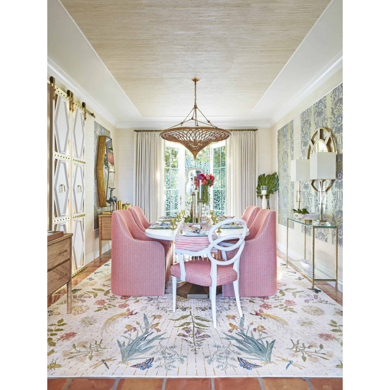 Classic Hand Knotted Floral Area Rug, Runner 3' x 8'