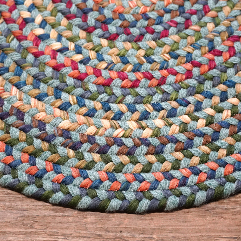 Wool Multi Area Rug, Round 9'