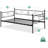 Twin Metal Daybed with Trundle, Steel Slats, Space-Saving Sofa Bed, Black-1995247781