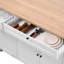 60In Kitchen Island Cart Rolling Storage Cabinet Table With Drawer Drop Leaf