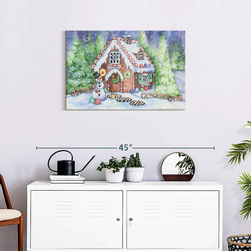 Maison en pain d'épice, H 20 po x l 30 po