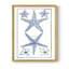 Blue Sea Stars I, reproduction encadrée - bois massif-1403081196-1342992848