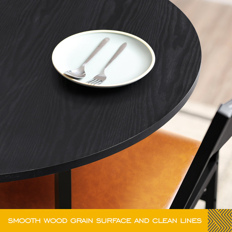 Hileman 2 - Person Four Leg Dining Set