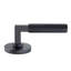 Bravura 846-6 Knurled Passage Lever on Round Contemporary Rose in Matte Black