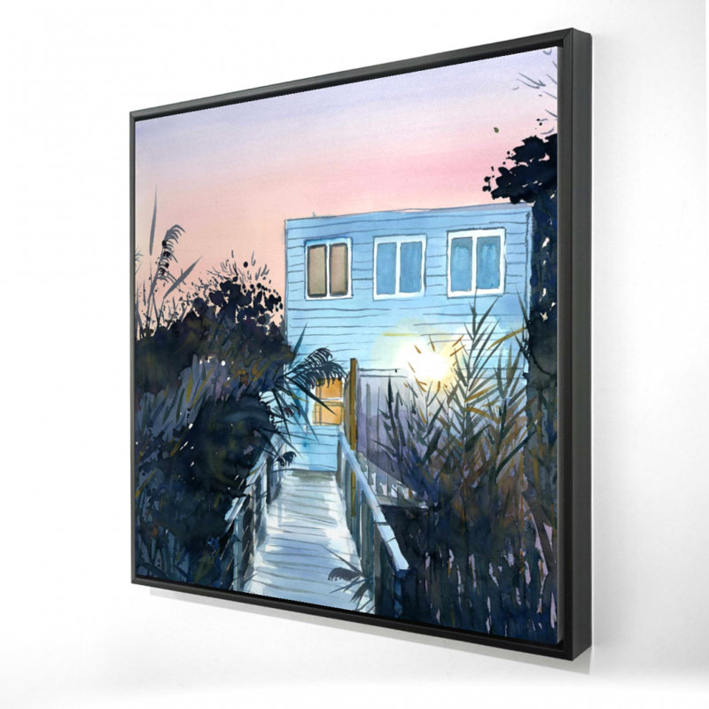 «Beach House» sur toile, H 36 po x l 36 po