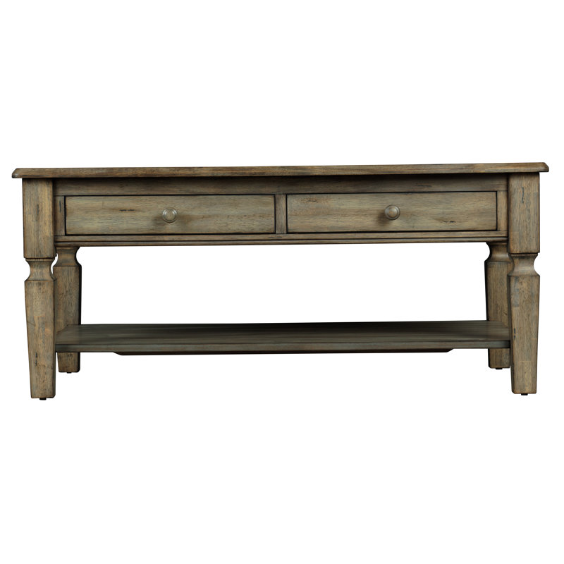 Table basse avec rangement Leta, Gris brunâtre