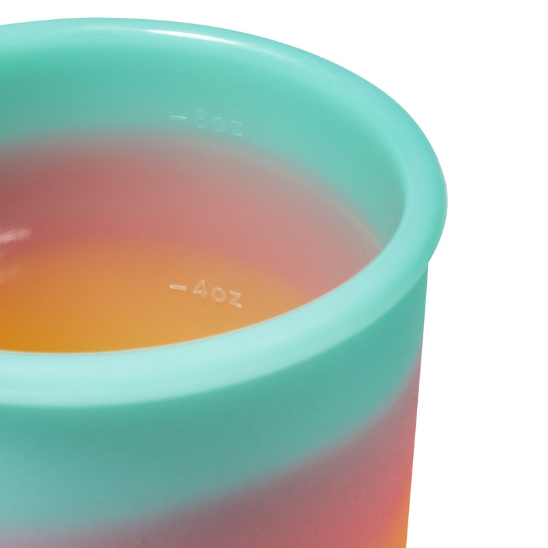 Silipint: Silicone 10oz Lidded Bowls: 2 Pack Aurora - Unbreakable, Flexible, Microwave-Oven-Dishwasher, Non-Slip