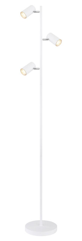 Raahil 154cm Traditional Floor Lamp, White