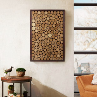 Buy Geometric Wall Art, Wood Wall Art, Large Wooden Mosaic, Dark Wall Decor  Online in India 