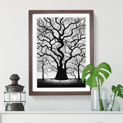 Monochrome Tree Art No.2 - Wall Art