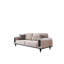 Ensemble de salon inclinable en velours 4 pièces