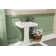 Apex 34" Tall Rectangular Vitreous China Pedestal Bathroom Sink with Overflow