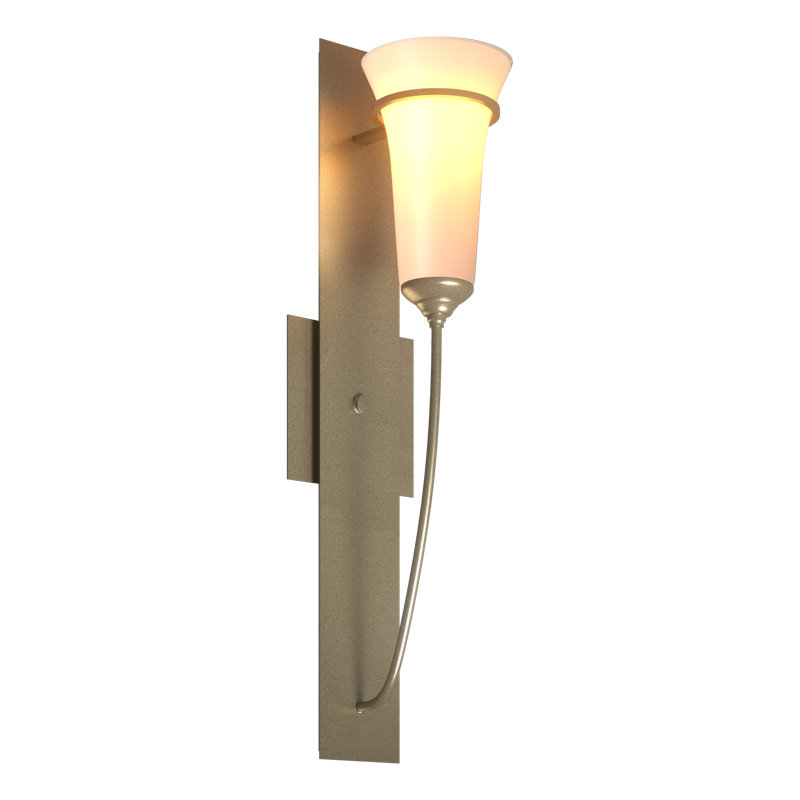 Banded Wall Torch Sconce, Soft Gold