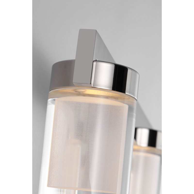Esfera 3 - Light LED Bath Sconce, Polished Nickel