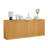 67-inch modern wavy sideboard, curved contour design storage cabinet, 6-door cabinet with storage function-1459199597