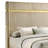 Stylish Bedroom Bed, Upholstered Wingback Bed