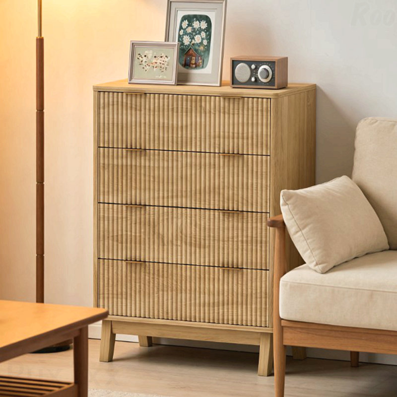 Commode Closet, commode double à 4 tiroirs pour la chambre à coucher