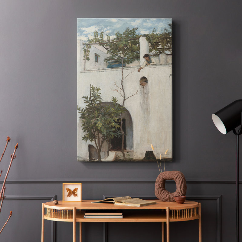 Paysage rétro CCV III - galerie Cavas enveloppé, H 27 po x l 18 po