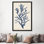 «Indigo Coral IV», reproduction d'impression sur toile tendue