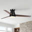 Ventilateur de plafond Vaczon 52 po moderne, encastré et intelligent, avec éclairage DEL 3CCT, application et télécommande, pales double face, intensité variable et moteur CC réversible à 6 vitesses.-909399496