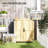 Garden Tool Shed,Wooden Potting Bench With 2 Doors,Outdoor Storage Cabinet,With Metal Tabletop And Shelf-121497878