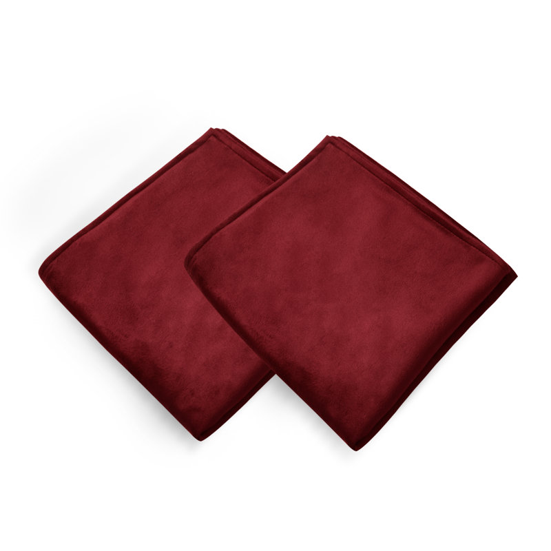 Fritch Square Cushion Cover, 60cm H x 60cm W x 1cm D, Wine Red