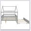 Wooden House Bed With Trundle-114668461