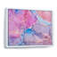 Rose et bleu liquide Art I - reproduction d'art moderne sur toile-67382806-67382810