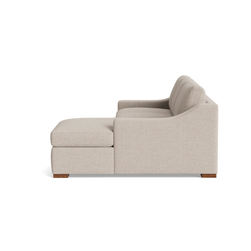 Lucca Chaise Sectional, Right Hand Facing, Performance Weave - Natural