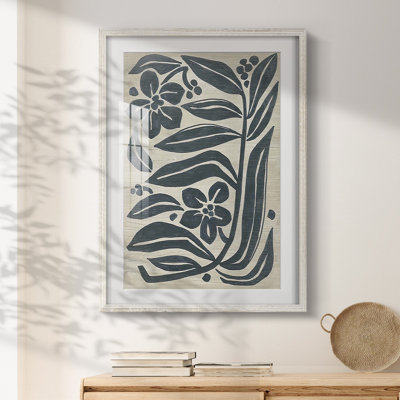 Island Folk Flowers I -Framed Print