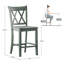 Tabouret de bar et de comptoir en bois massif Fortville-1013470723-1065079234