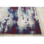 Tapis abstrait ivoire / bleu / rouge Heffernan-27814315