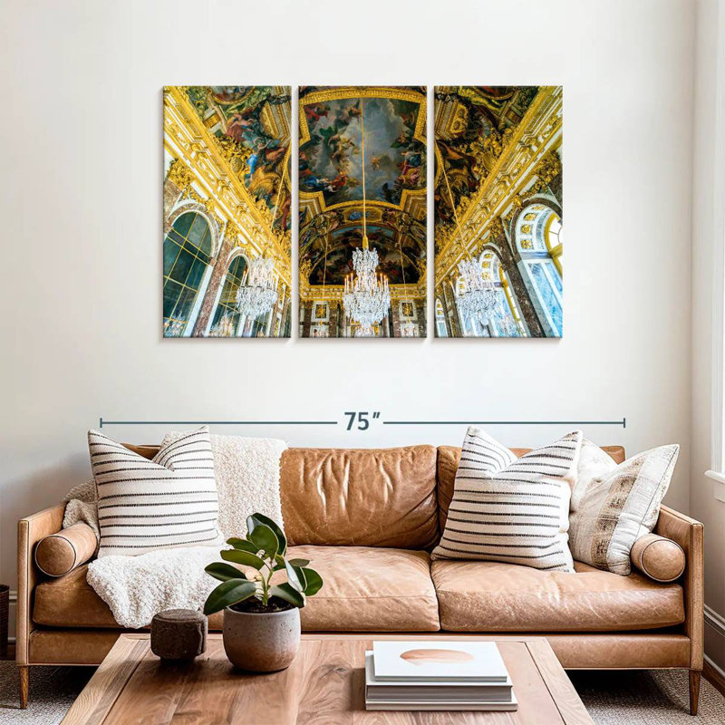 Lilie, château de Versailles, galerie des miroirs, H 36 po x l 57 po