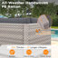 Ensemble de conversation pour patio pour 6 personnes avec coussins, gris anthracite-2003073844