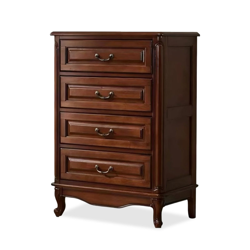 Buffet en bois manufacturé et brun noisette, H 43,31 po x l 29,92 po x P 17,72 po