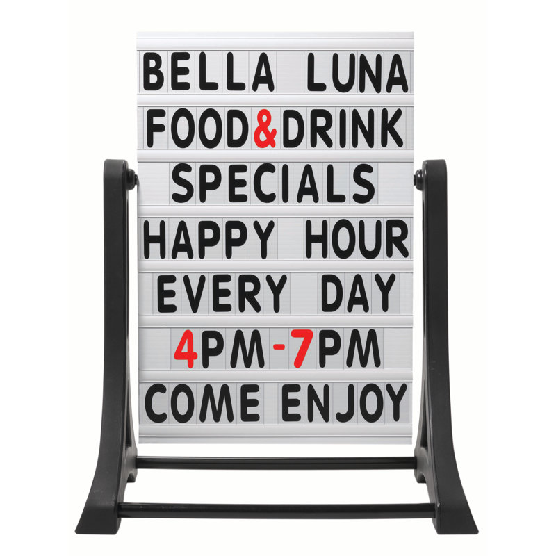 Rocker Frameless Double Sided Sidewalk Sign