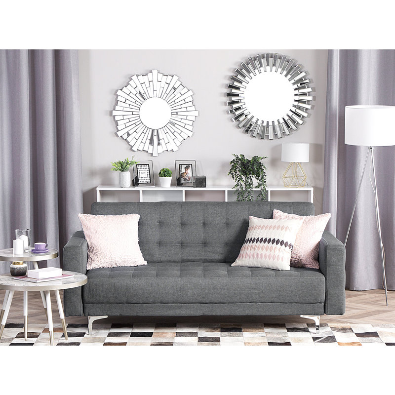 Finnegan 3 Seater Sofa Bed, Light Grey