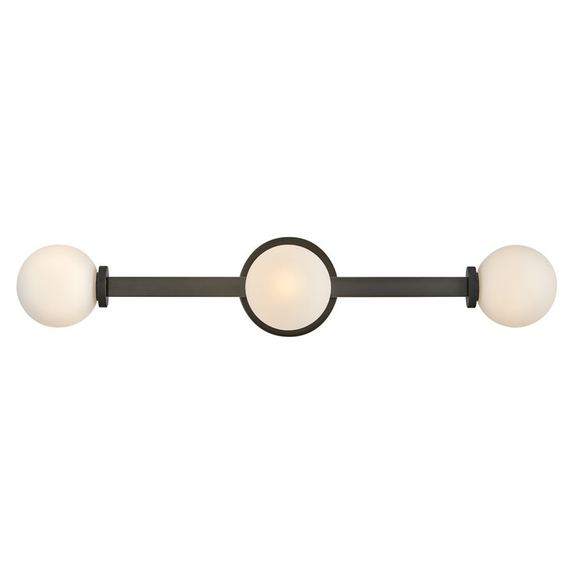 Éclairage pour meuble-lavabo 3 lumières, Noir