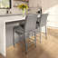 Tabouret de bar et de comptoir rembourré avec base en métal Fellman-62238929-62238926-29848652
