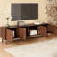 Meuble télé 70 po Modern pour meuble télé avec pieds en bois massif